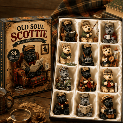 Old Soul Scottie Advent Calendar – 24 Scottish Terrier Miniatures