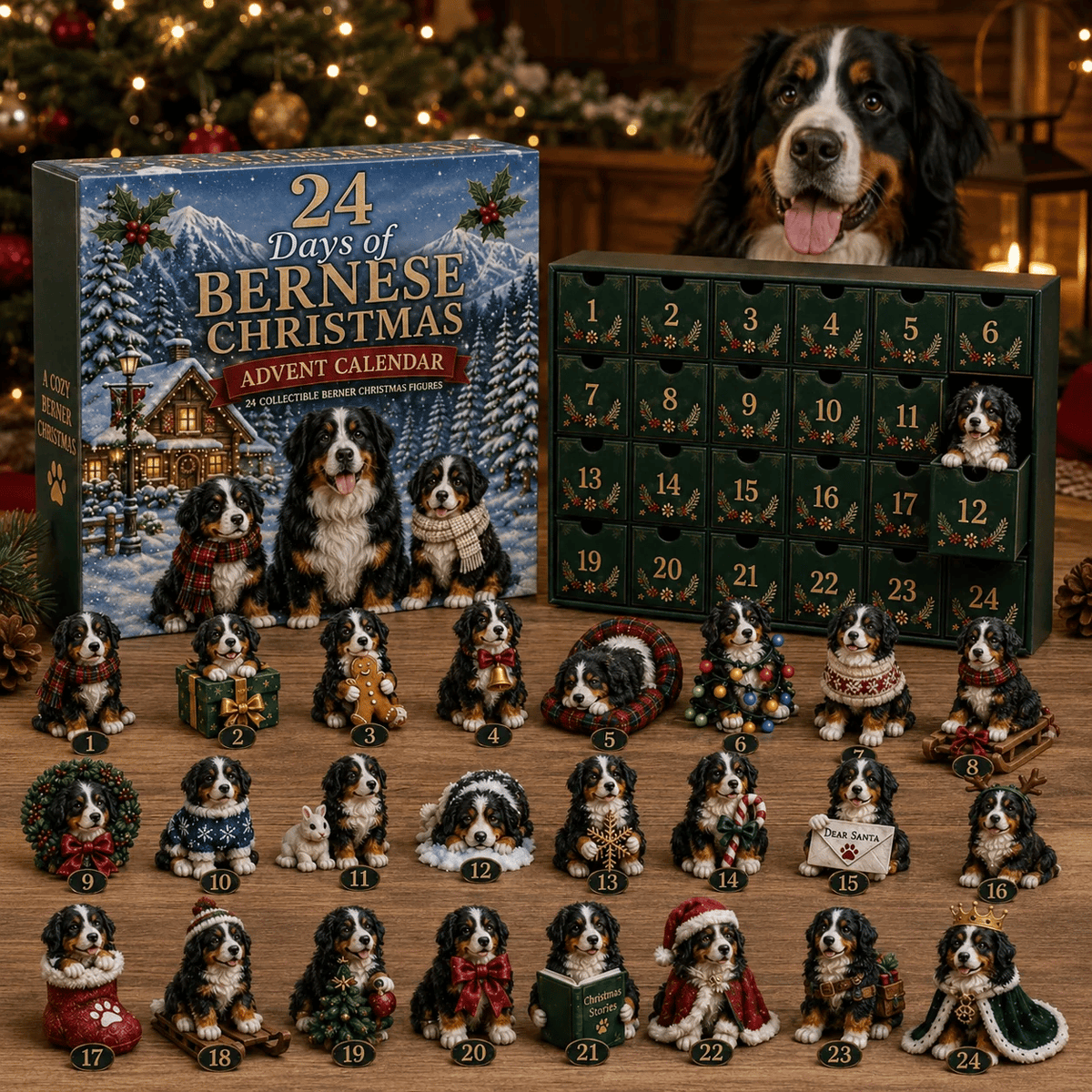 Bernese Mountain Dog Christmas collection
