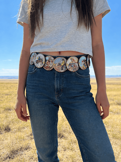 🔥HOT SALE🔥🔥🤠Charles Russell–Inspired Genuine Leather Belt