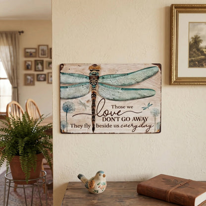 🕊️💛Dragonfly Memorial Plaque – Sympathy Gift