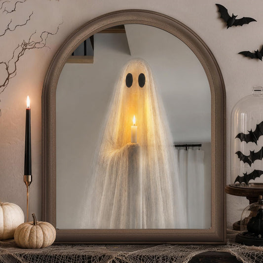 11" x 13.8" Light Up Ghost Mirror