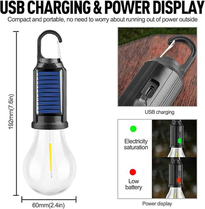 🔥HOT SALE🔥Solar Tent Lights USB Rechargeable Led Camping Lantern