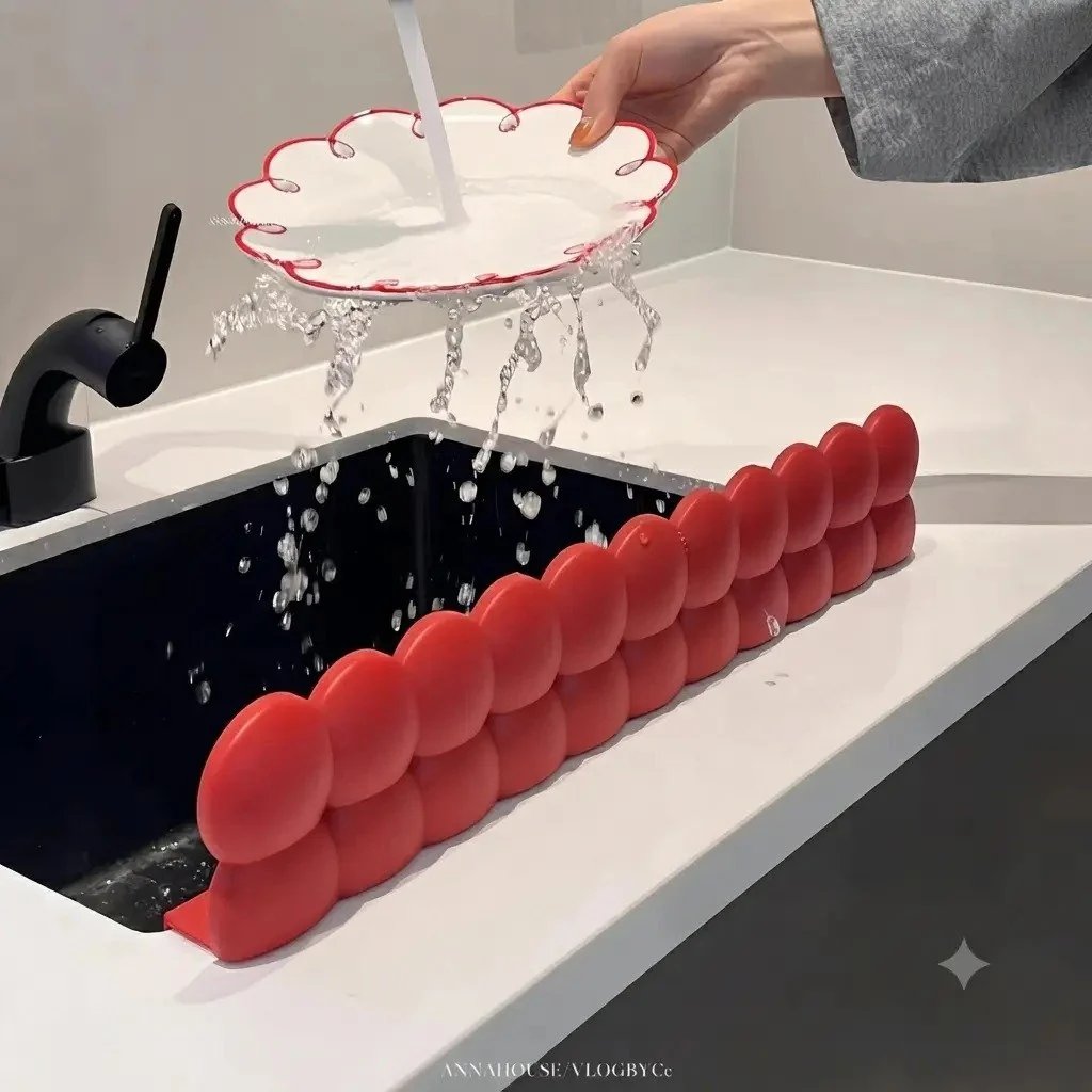 Waterproof Silicone Sink Splash Guard Set 2‑Piece Reusable