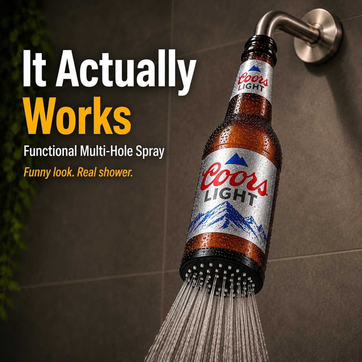 🍺 Beer Bottle Shower Head — 2 Fun Styles, One Hilarious Gift