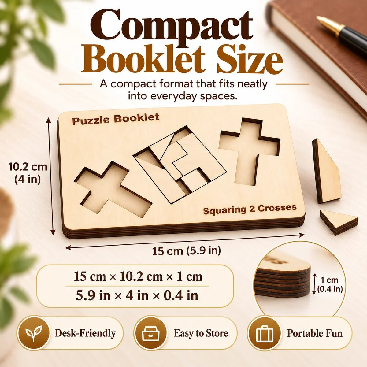 🧩✝️Puzzle Booklet - Squaring 2 Crosses