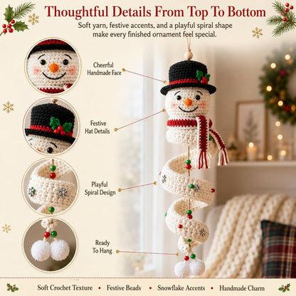 Crochet Christmas Spiral Ornament DIY Kit