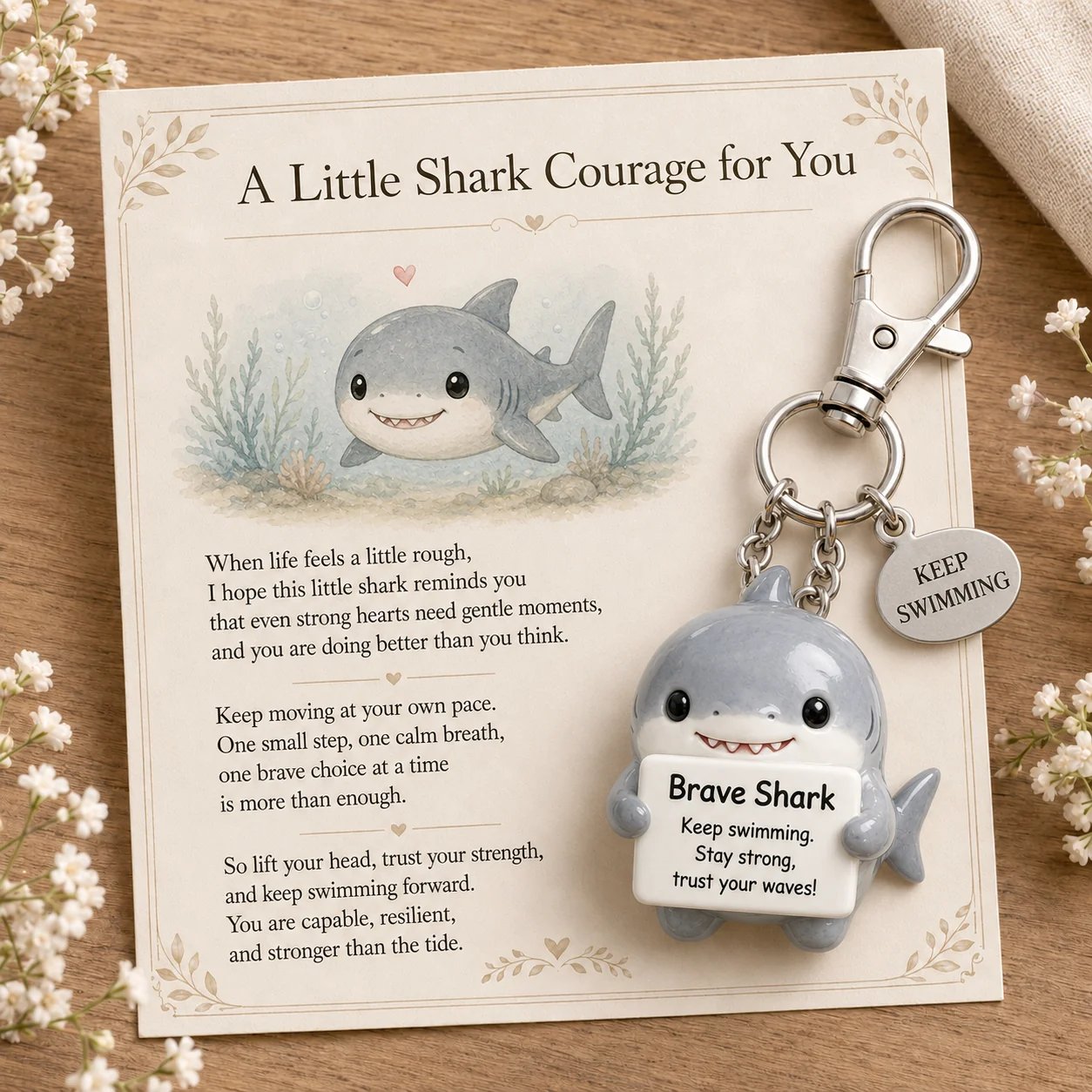 💖 Emotional Support Keychain Collection – A Tiny Reminder You’re Doing Better Than You Think