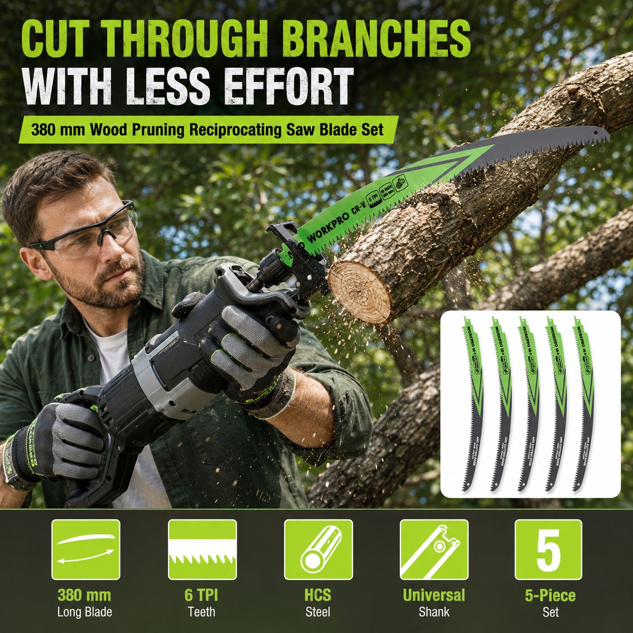 🔥HOT SALE🔥380 mm Wood Pruning Saw Blade Set 🪚