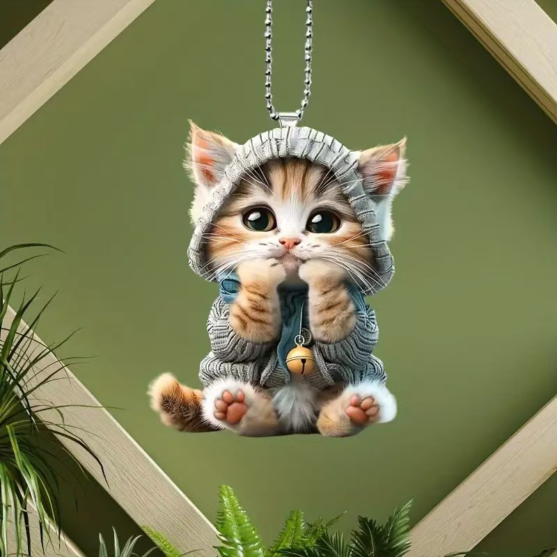 TODAY'S SPECIAL OFFER-50% OFF 🔥3D Stylish Dynamic Cute Cat Keychain