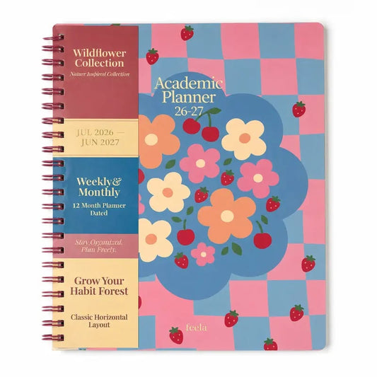 🧑‍🏫📔Shuttle Art Academic Year Planner | July 2026- June 2027, Growth Tree Design For School year(📦Buy 2 Free Shipping)
