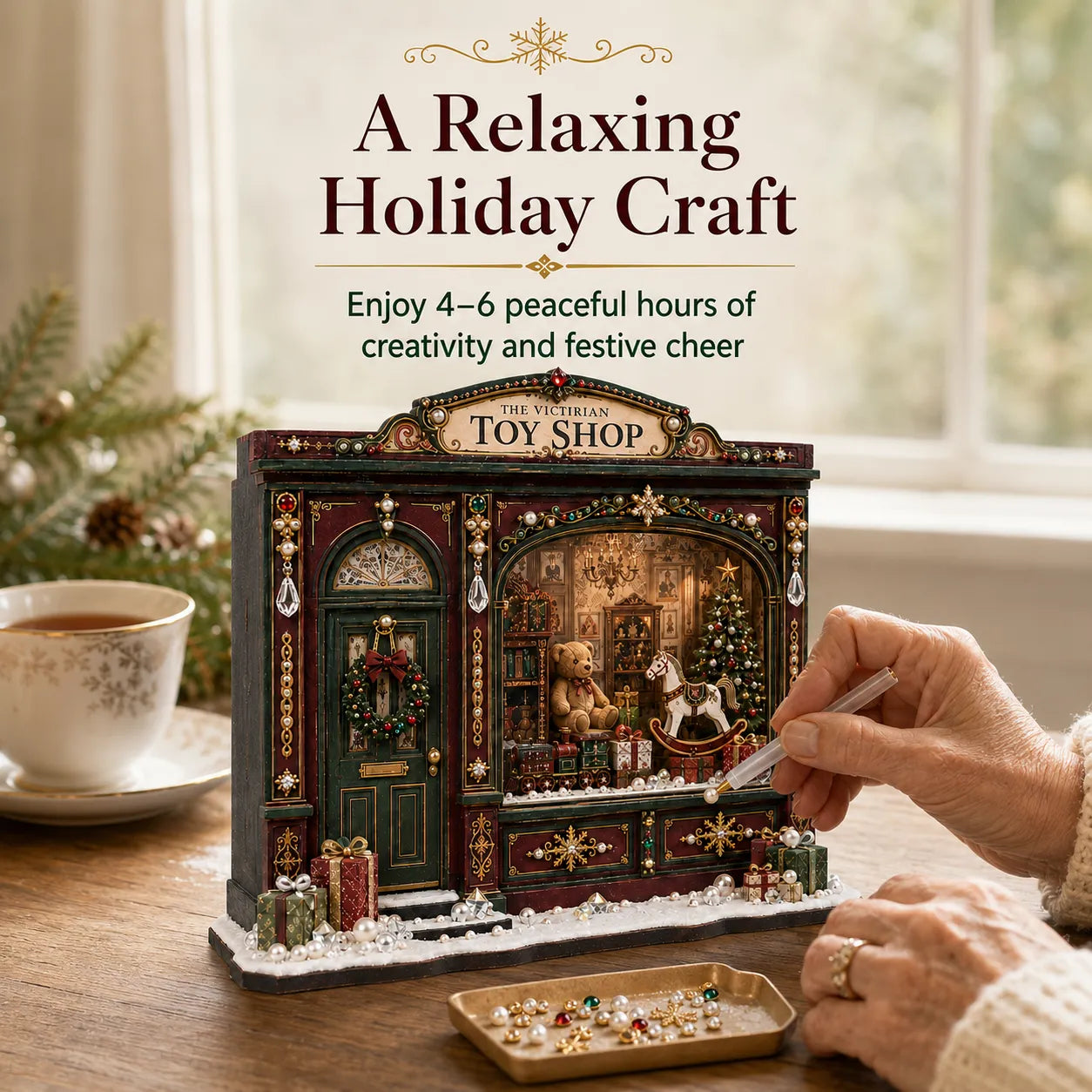 🎄Victorian Toy Shop DIY Craft Kit | Handmade Christmas Miniature Decor