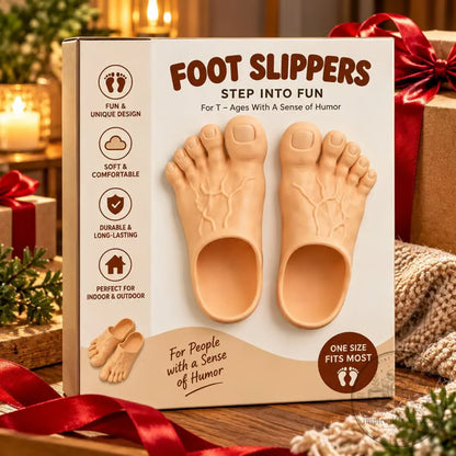 ⏳ Last Day 49% OFF – 👣 BigFoot™ Giant Feet Funny Slippers | Oversized 3D Novelty Slides for Home, Parties & Gag Gifts 😂