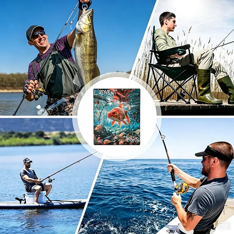 🎣 Angler’s Advent Calendar – 24 Fishing Lure Surprises