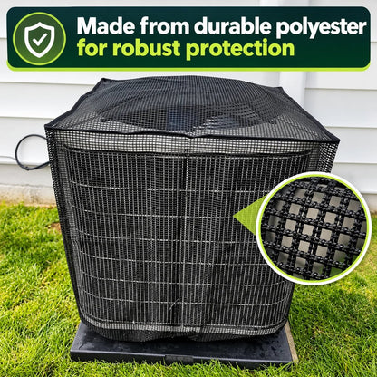 Durable Air Conditioner Cover, Full Mesh AC Protector, Heavy-Duty Outdoor Protection