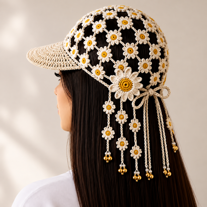 🔥LAST DAY 50% OFF - 🍂 Women’s Handmade Crochet Autumn Baseball Cap