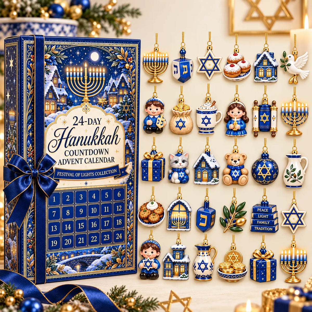🕎 24 Little Ornaments of Hanukkah Magic | A Keepsake Collection For Festival Of Lights Traditions