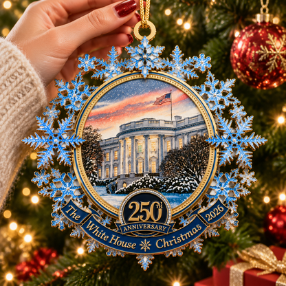 White House 250th Anniversary Christmas Commemorative Ornament – Limited Edition