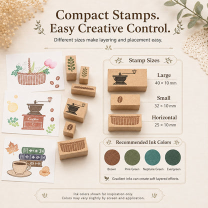🌿 Mix & Match Wood-Mounted Craft Stamps ✨