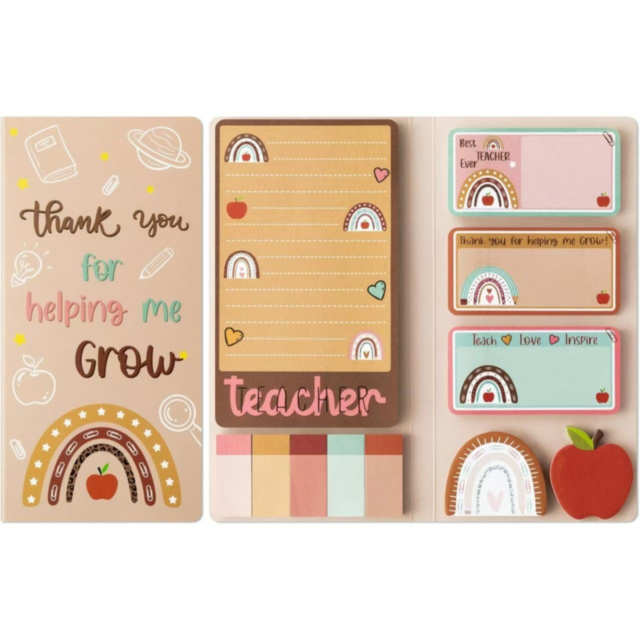 "Work of Heart" Teacher Appreciation Sticky Note Portfolio