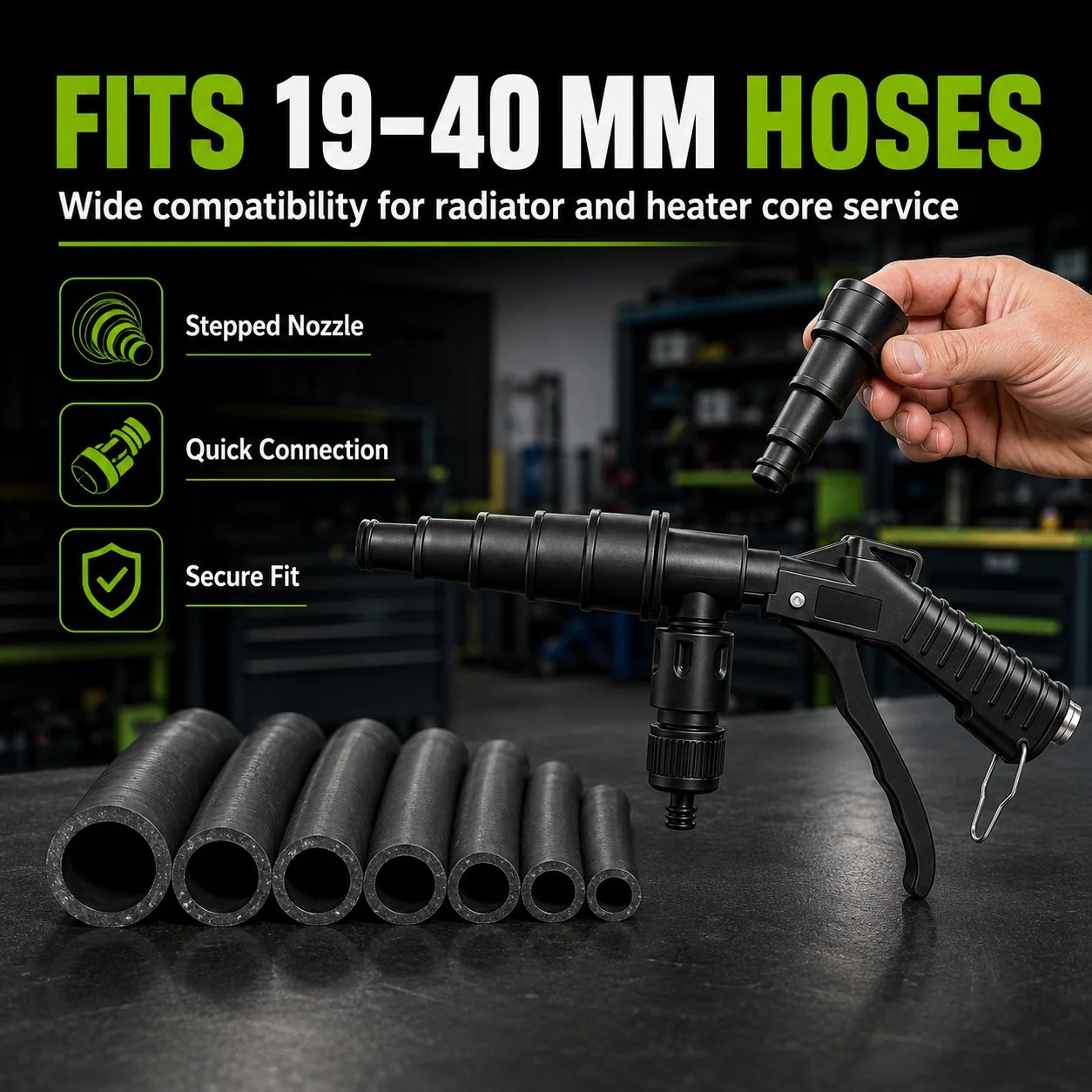 🚗High-Pressure Pulse Flush Gun Kit for Radiator Cleaning