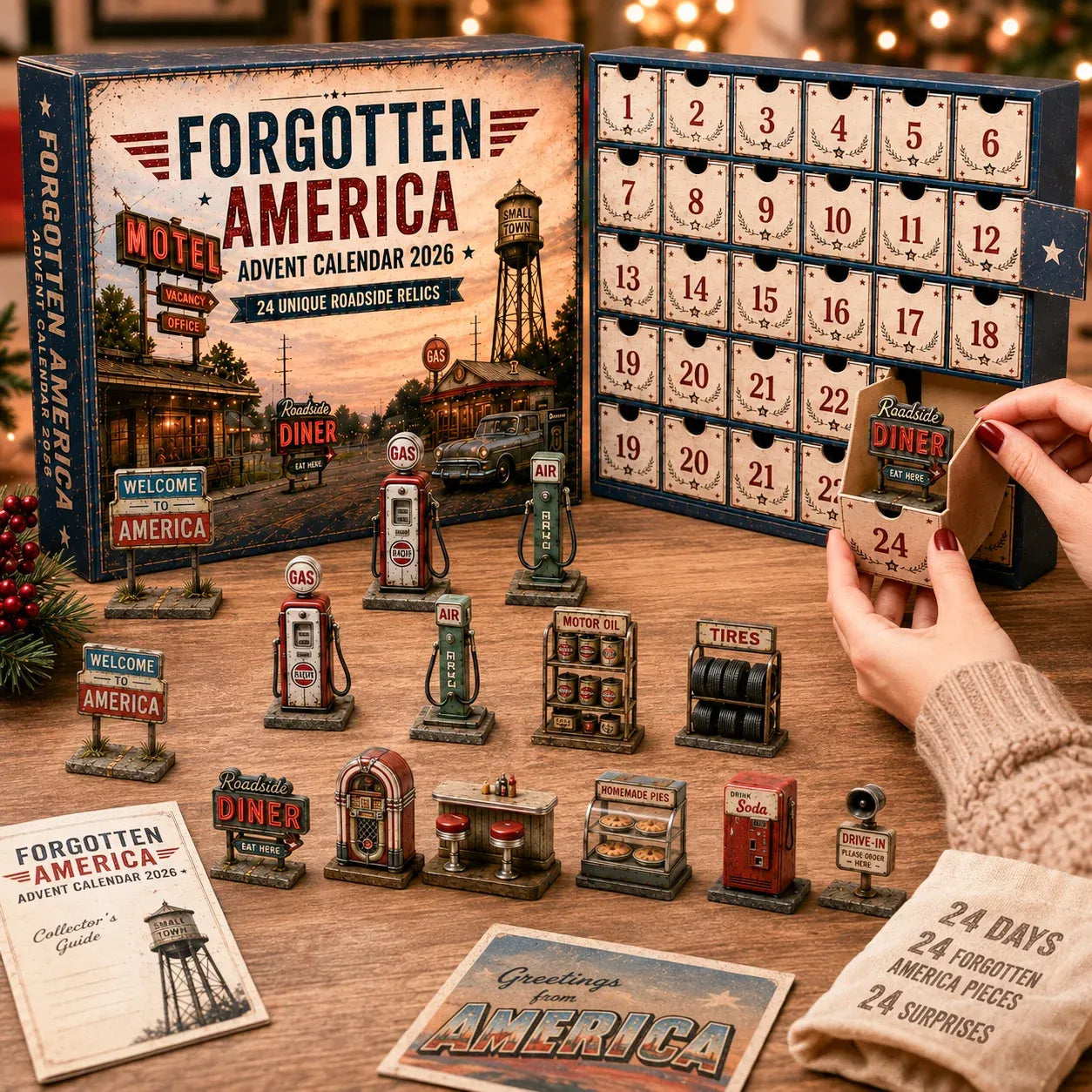 🔥😍🇺🇸✨ Forgotten America Advent Calendar 2026 – 24 Days of Roadside Memories 🏨🍔⛽