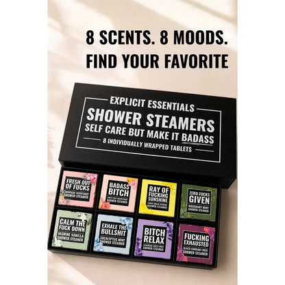 🧼8‑Scent Shower Steamer Gift Box for Women — A Relaxing Self‑Care Spa Gift🫧