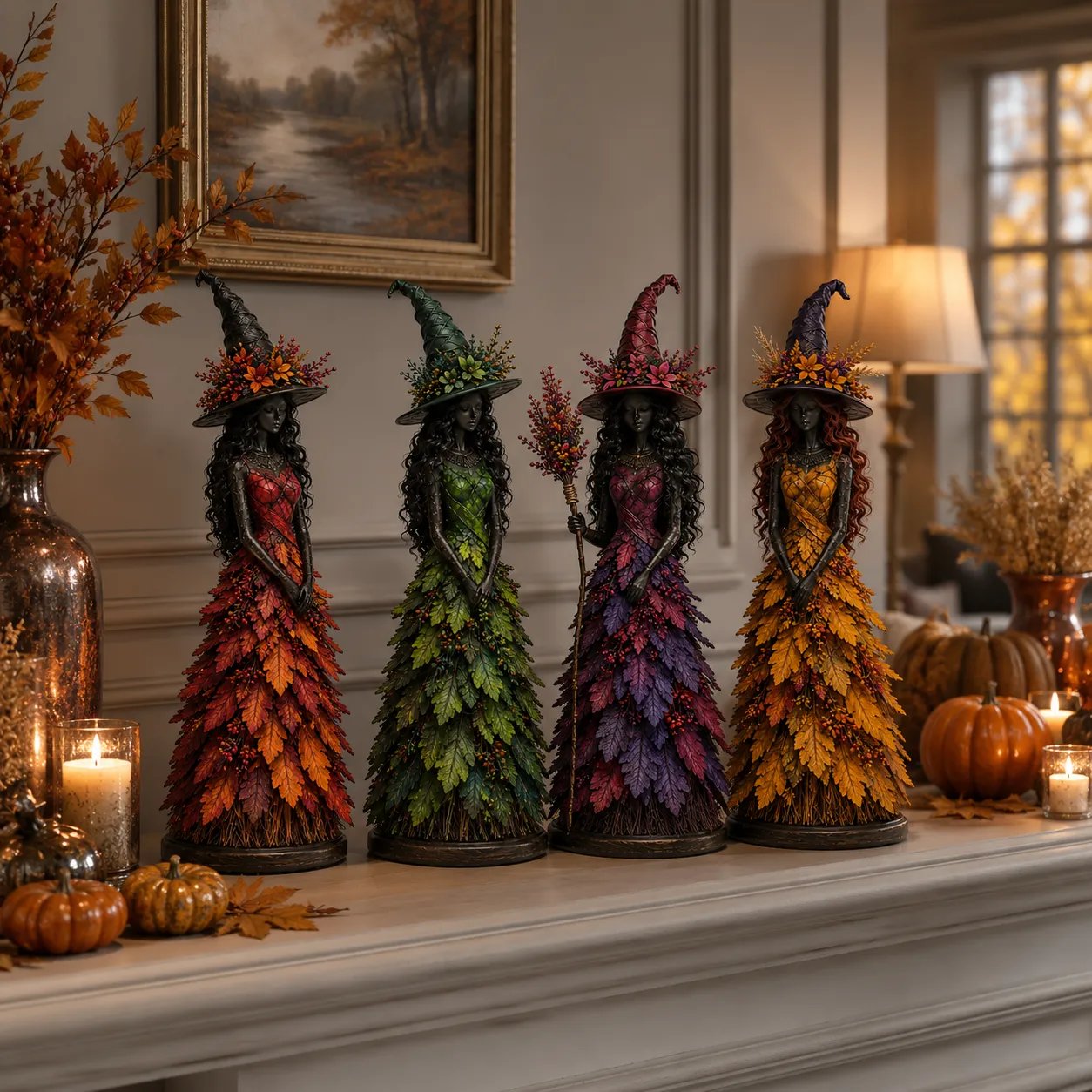 🔥Last Day 49% OFF-🧙Enchanted Autumn Witch Figurine (✨2026 Limited Edition)