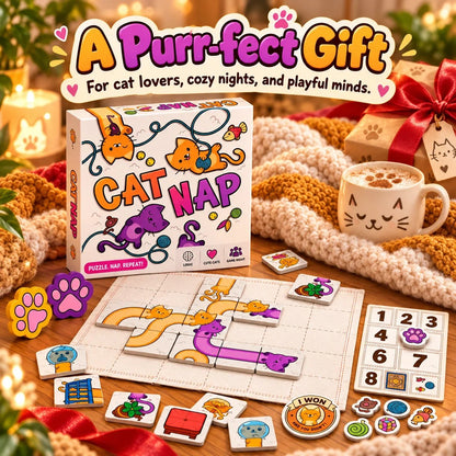 🐱 Cat Nap – Cute Cat Puzzle Board Game for Family Fun & Game Night