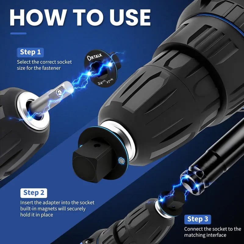 Low Profile Impact Socket Adapter Set (4-Piece)