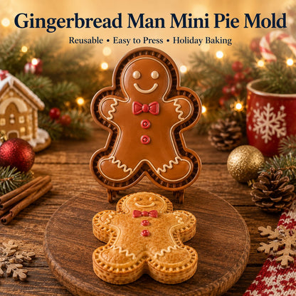 ⏳ Last Day 49% OFF – 🎄 9-Design Christmas Mini Pie Mold Collection | Reusable Embossed Molds for Shaping Detailed Santa, Snowman, Reindeer, Tree & Holiday Pies 🥧✨