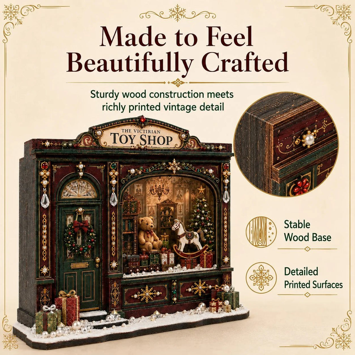 Victorian Toy Shop DIY Craft Kit – Christmas Miniature Decor