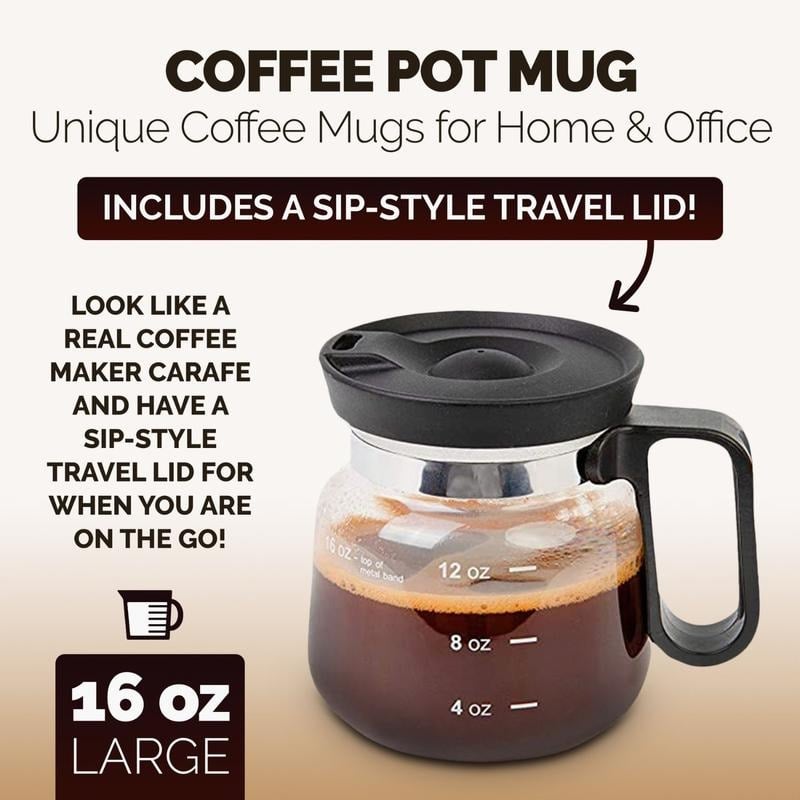 ✨HOT SALE 49% OFF☕ 16 Oz Glass Coffee Mug – Coffee Pot Style