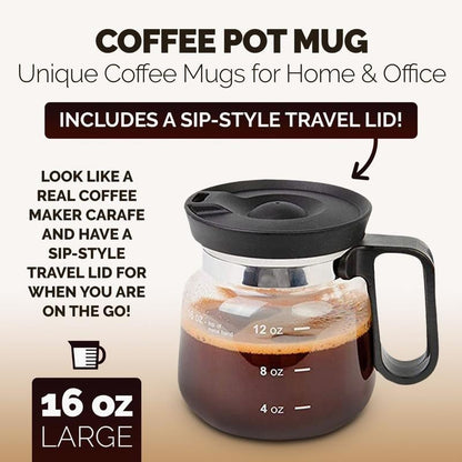 ✨HOT SALE 49% OFF☕ 16 Oz Glass Coffee Mug – Coffee Pot Style