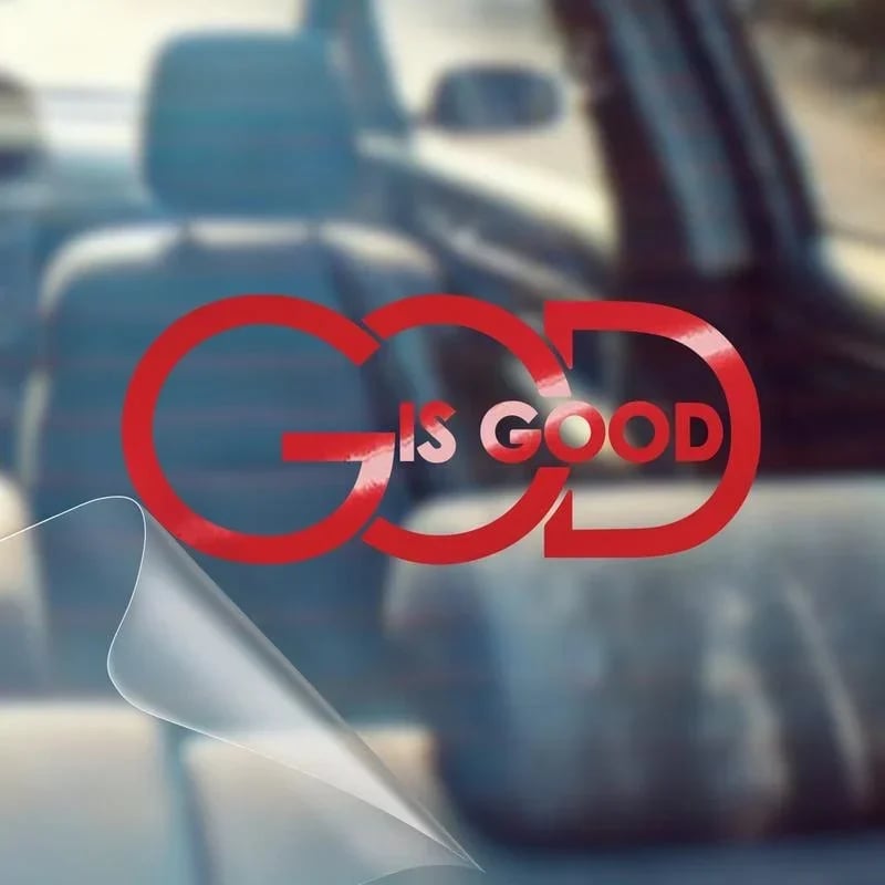 ⏰Limited Stock 60% OFF🙏 'God Is Good' Christian Car Decal Sticker | Premium Religious Décor