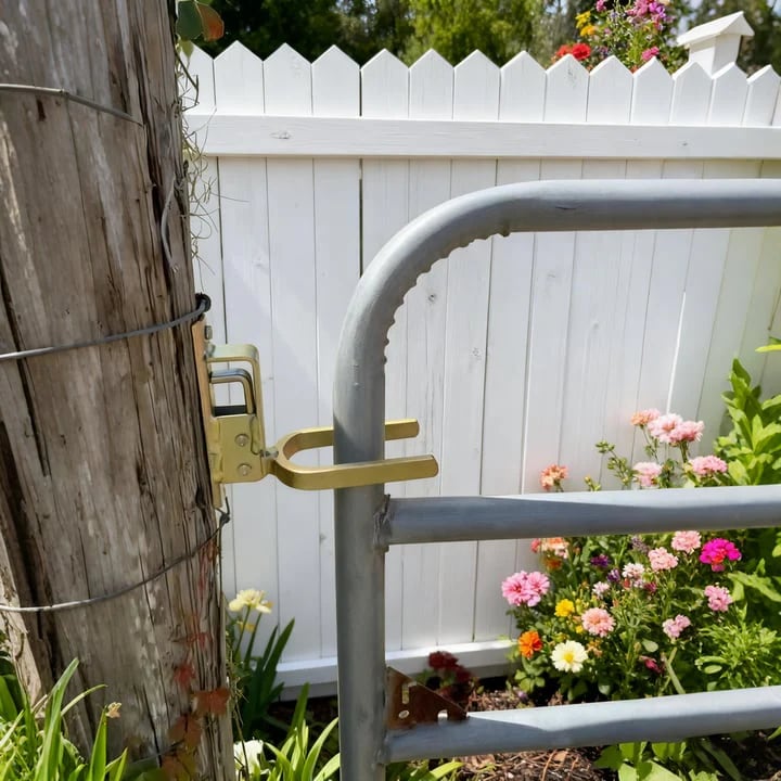 🔥🎁49% OFF🔥Instant Locking Gate Latch – Prevents Cattle, Sheep & Horses From Escaping