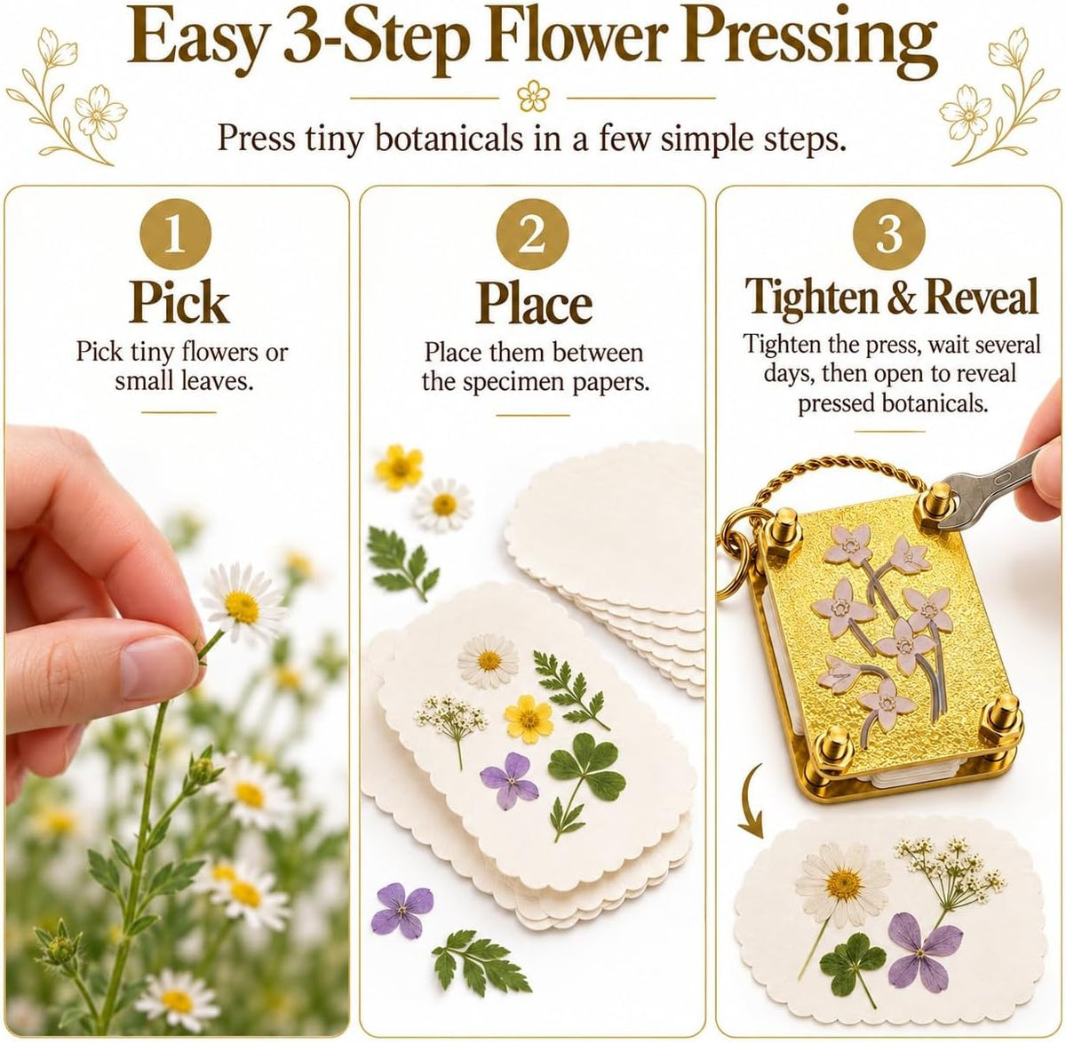 🌸✨Mini Embossing Tool (Comes with 20 Sheets of Special Paper + Wrench)