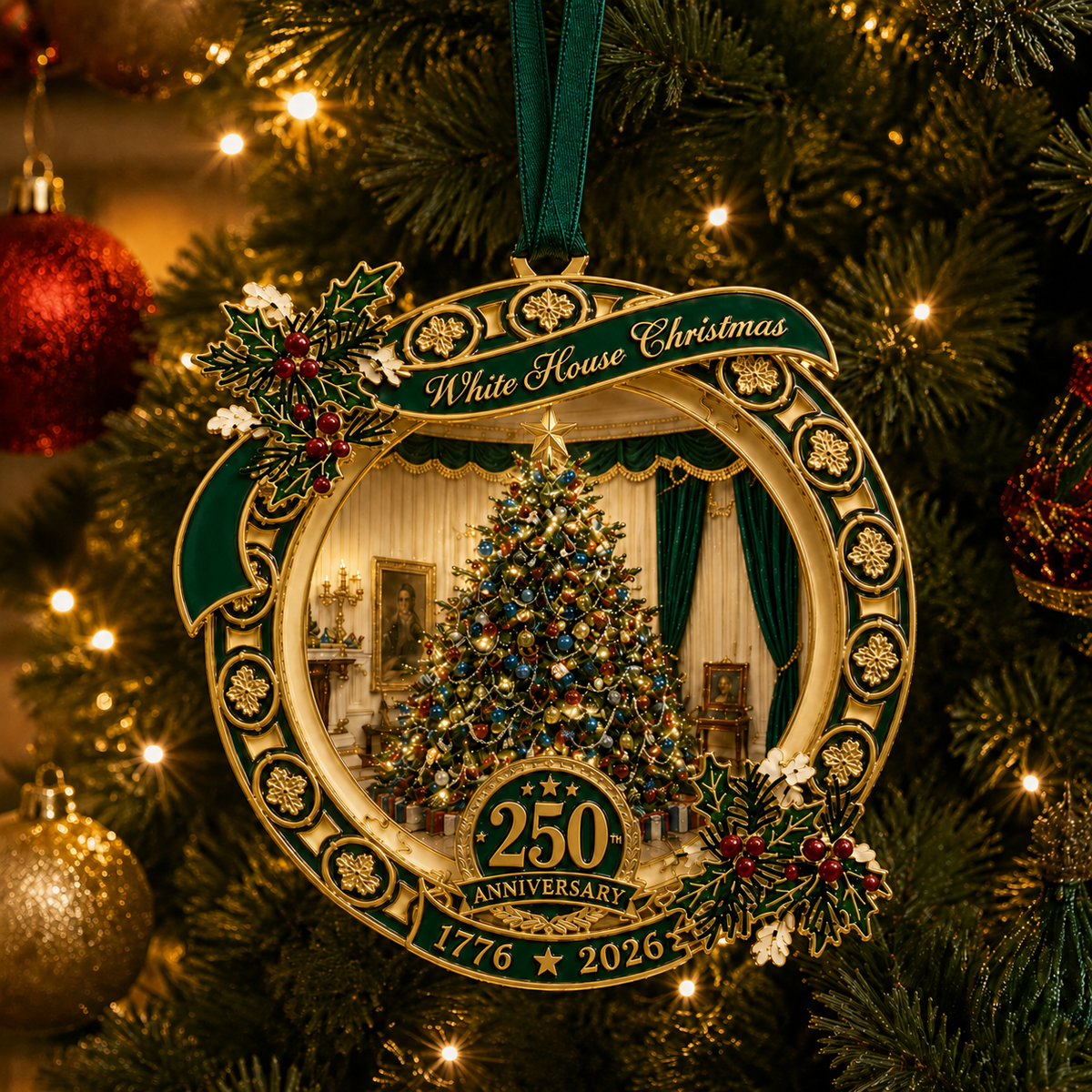 250th Anniversary White House Christmas Tree Ornament – Limited Edition Collectible