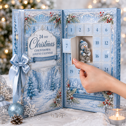 🔥24-Day Christmas Countdown Advent Calendar – Snowman Christmas Series