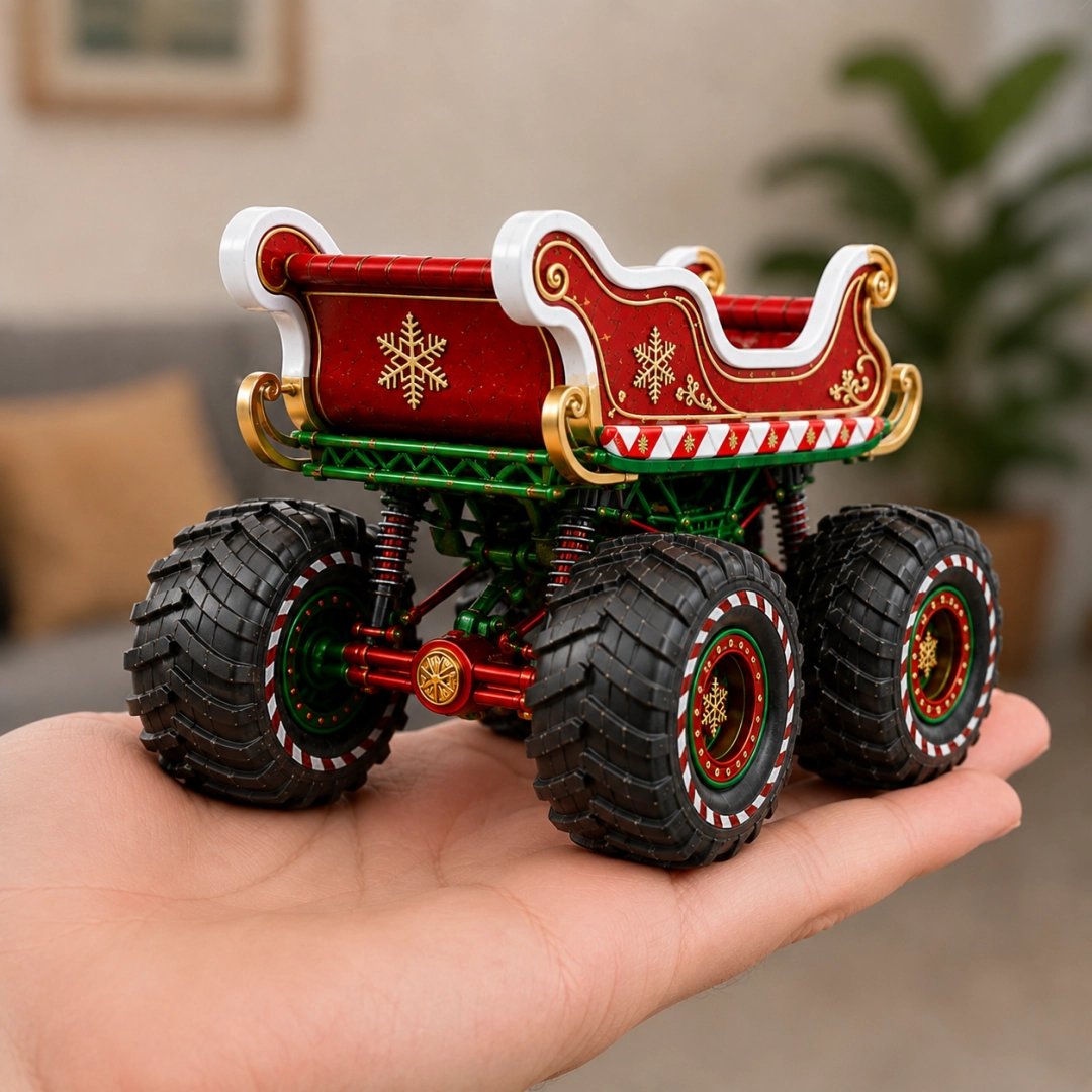 XMAS Holiday Edition Sleigh Monster Truck