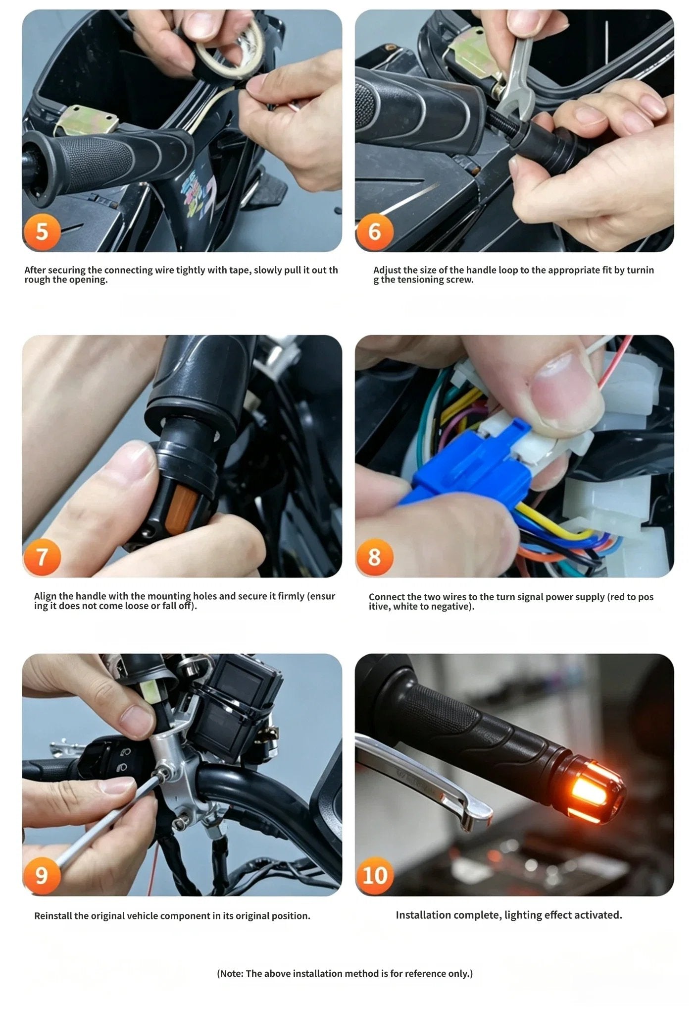 🎉⚡ LED Motorcycle Bar End Turn Signals – 4 Colors, Universal Fit 99% of Models⚡