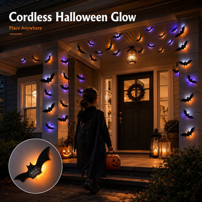 LED Bat Swarm Silhouette Lights, Transform Your Wall Into A Halloween Haunt