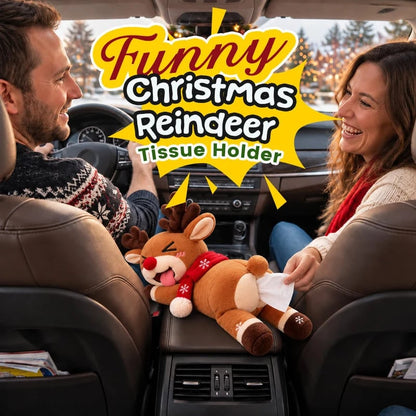 🦌 Funny Christmas Reindeer Tissue Holder – The Cheekiest Christmas Decor!