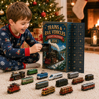 Trains & Rail Vehicles Advent Calendar 2026 – 24 Miniature Surprises