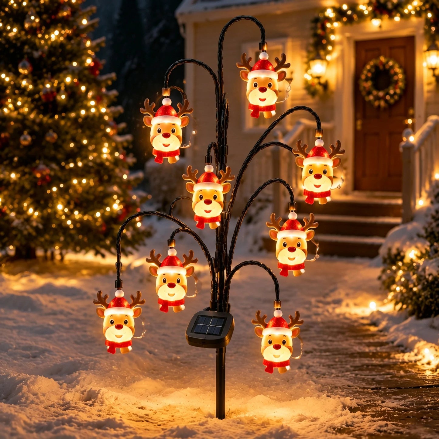 ⏳ Last Day 49% OFF – 🎄Solar Christmas Character Pathway Stake Light Collection | 5 Festive Designs with Warm White LEDs, Automatic Dusk-to-Dawn Lighting & Easy Ground-Stake Setup ✨