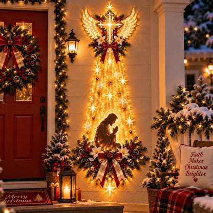 ✨LAST DAY 50% OFF✨✝️ Guardian Light of Faith – Jesus Christmas Wall Decor