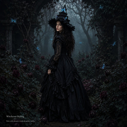 🦋 🧙Mystical Butterfly Witch Hat – 🖤Enchant Your Halloween Look(📦Buy 2 Free Shipping)