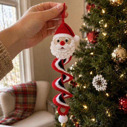 Crochet Christmas Spiral Ornament DIY Kit