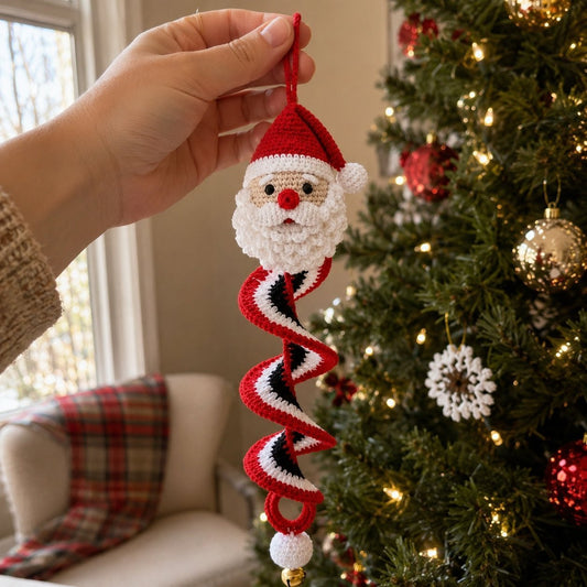 Crochet Christmas Spiral Ornament DIY Kit