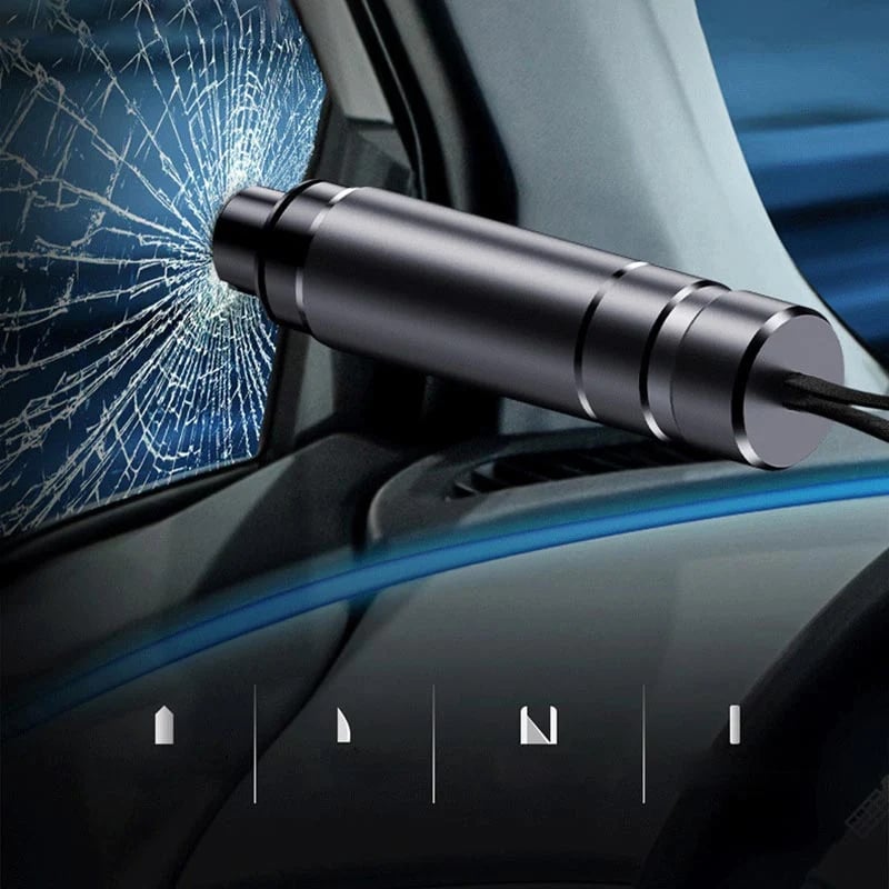 🔥HOT SALE🔥❄️Summerfresh 50% OFF!🚗2-in-1 Car Emergency Escape Tool – Spring-Loaded Tempered-Glass Window Breaker & Seatbelt Cutter
