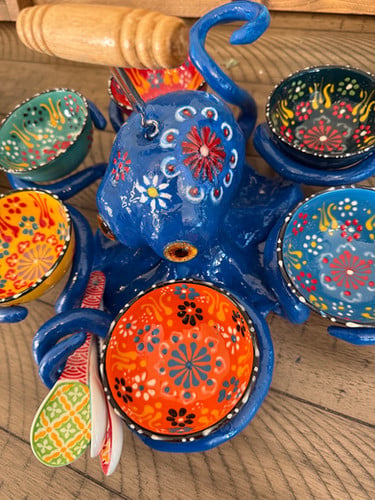 Handmade Octopus Snack Server
